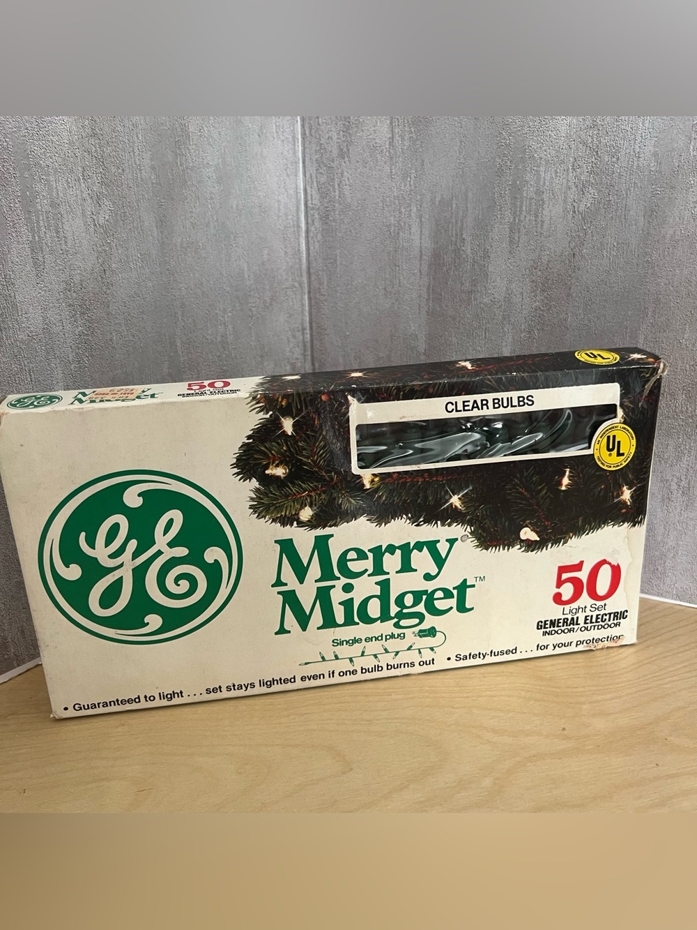 Vintage GE Merry Midget 50 Clear Bulb Light Set